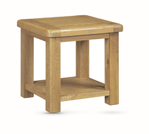 Chester Oak - Side Table with Shelf