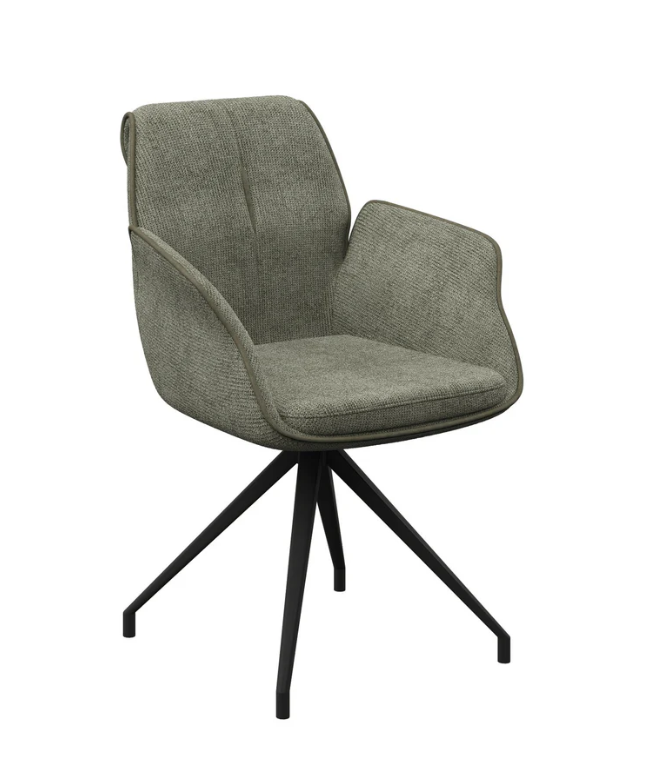 Torelli - Sicily Fabric Swivel Dining Armchair