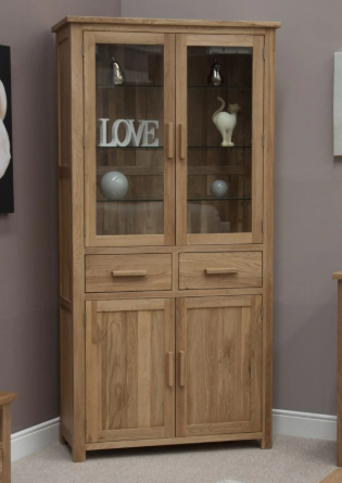 Oxford Oak - 4 Door Library Unit