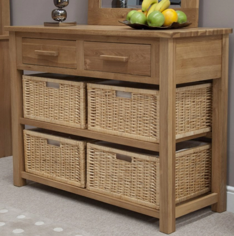 Oxford Oak - Basket Hall Table