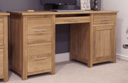 Oxford Oak - Large Computer Desk