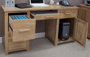 Oxford Oak - Large Computer Desk
