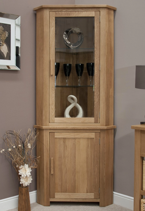 Oxford Oak - Corner Display Unit