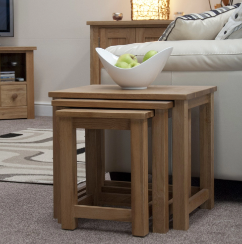 Oxford Oak - Nest Of 3 Tables