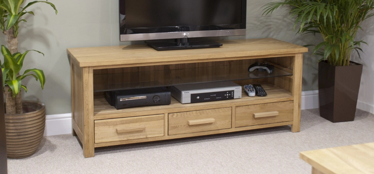 Oxford Oak - Plasma TV Unit