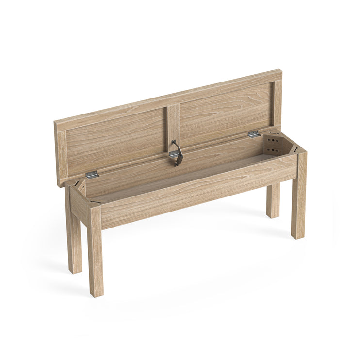 Country - Washed Oak - Storage Bench