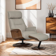 Riga Swivel Recliner - Taupe