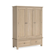 Country - Washed Oak - Triple Wardrobe