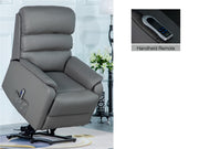 Westbury Grey Leather Riser Recliner Chair