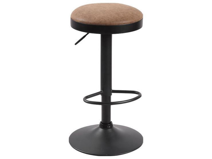 Gas Rise Bar Stool (No Back) - Brown