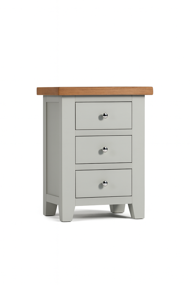 Faro - 3 Drawer Bedside