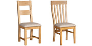 Dover Light Oak Ladder Back Dining Chair