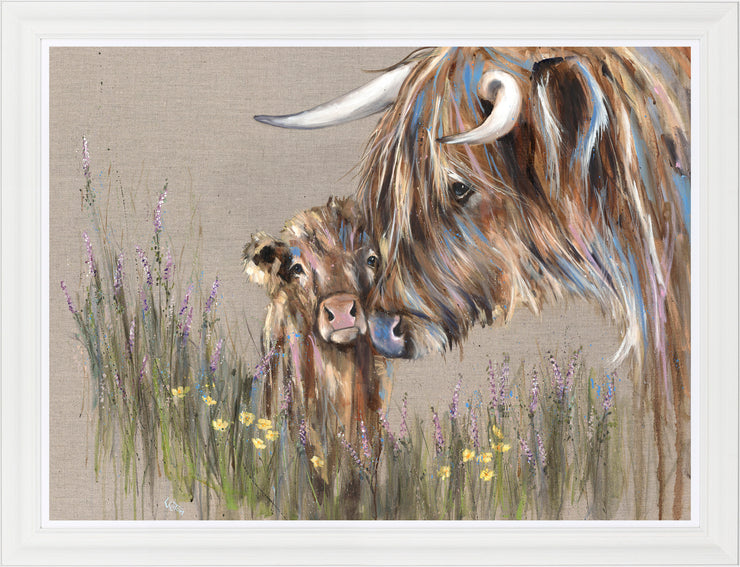 Artko Heather and Buttercup - Framed Print