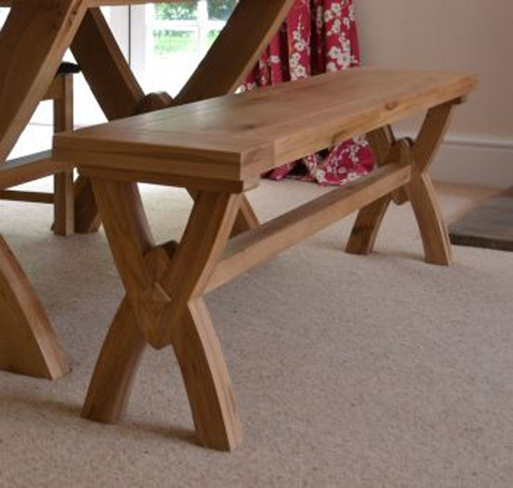 Wessex Oak Ox Bow Small Bench