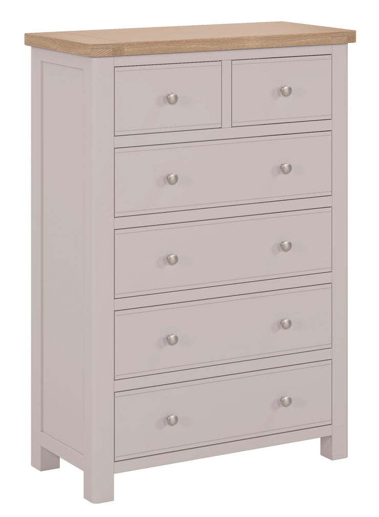 Camden 2 Over 4 Chest Of Drawers - Putty