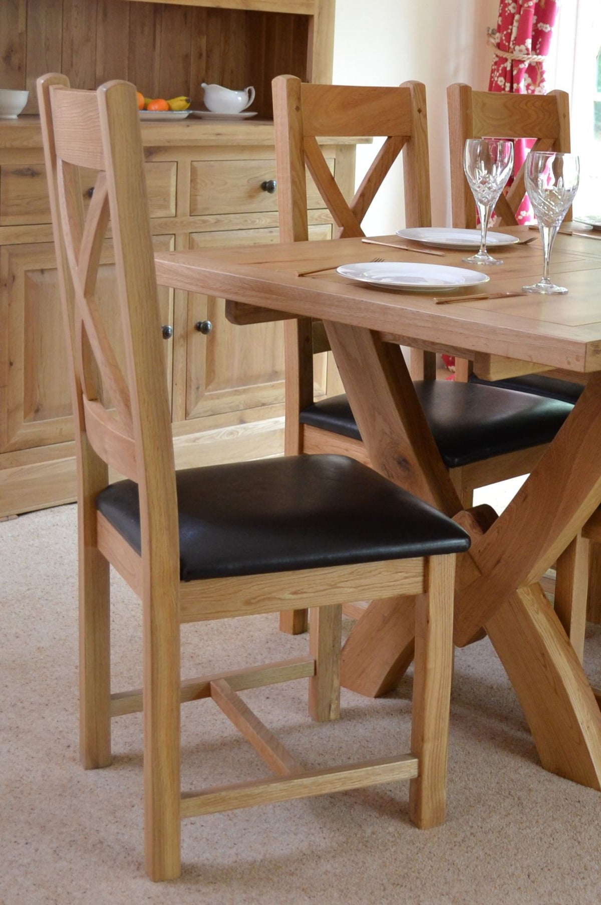 Wessex Oak Cross Back Chair