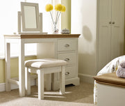 Lulworth Dressing Table Stool With A Beige Pad