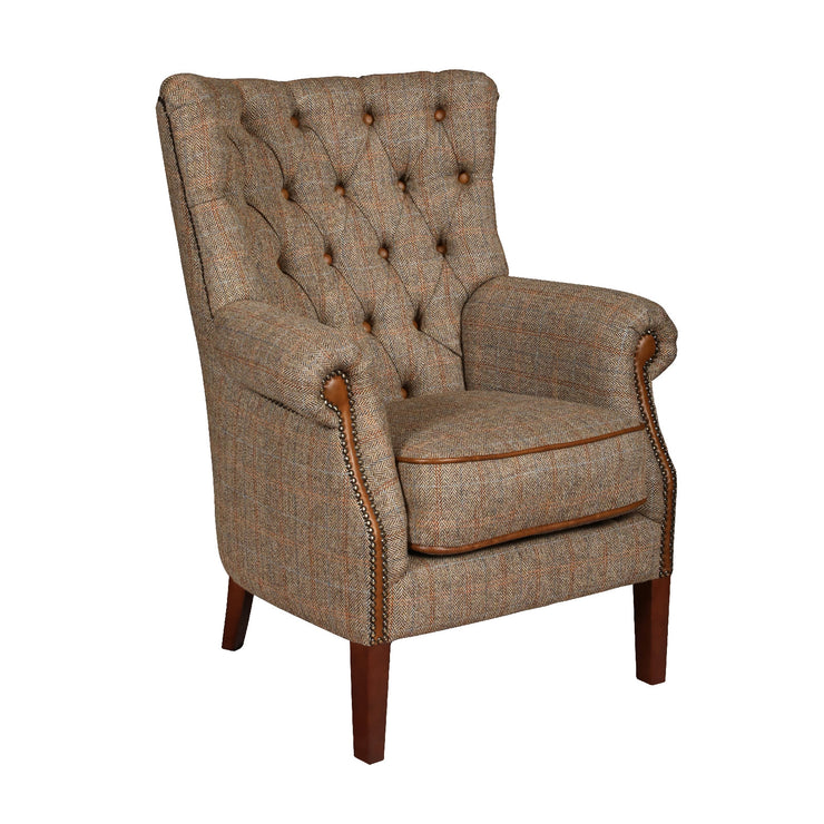 Hexham Chair - Hunting Lodge Harris Tweed - FOR BEST PRICES VISIT US