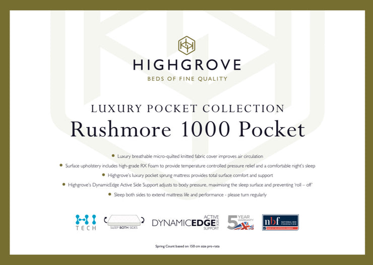 Highgrove Rushmore Pocket 1000 Mattress