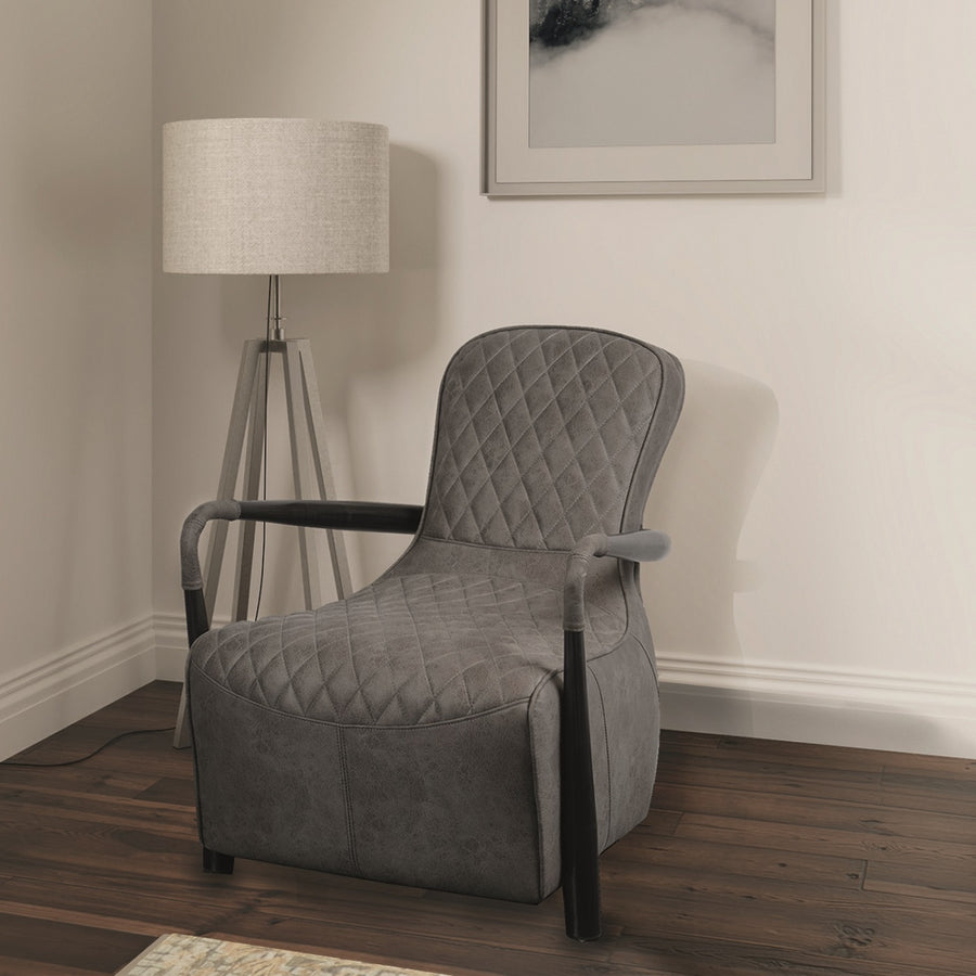 Manhattan Snug Chair - Milan Steel Fabric