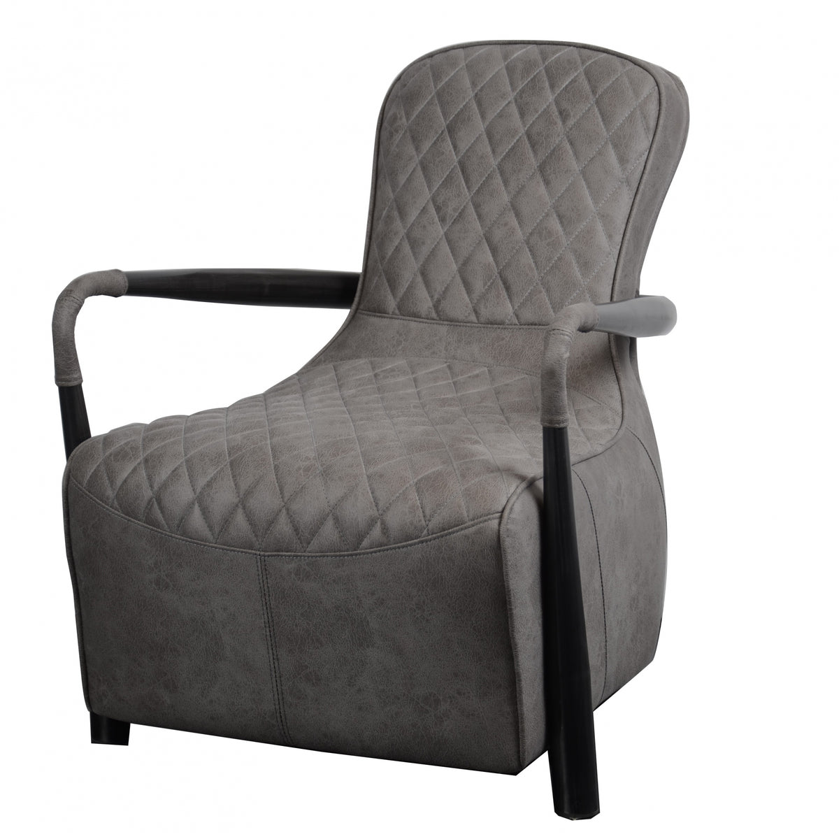 Manhattan Snug Chair - Milan Steel Fabric