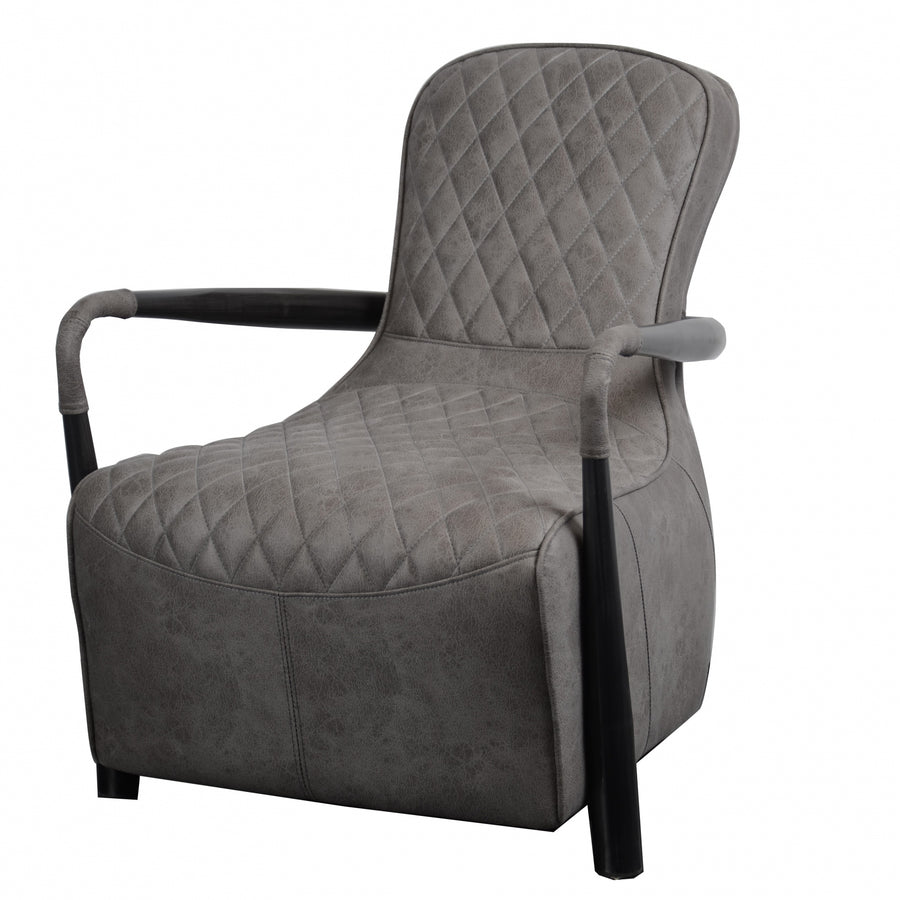 Manhattan Snug Chair - Milan Steel Fabric