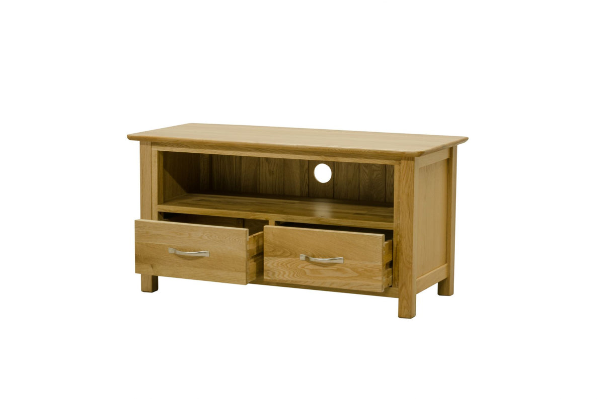 Newland Oak 2 Drawer TV Cabinet
