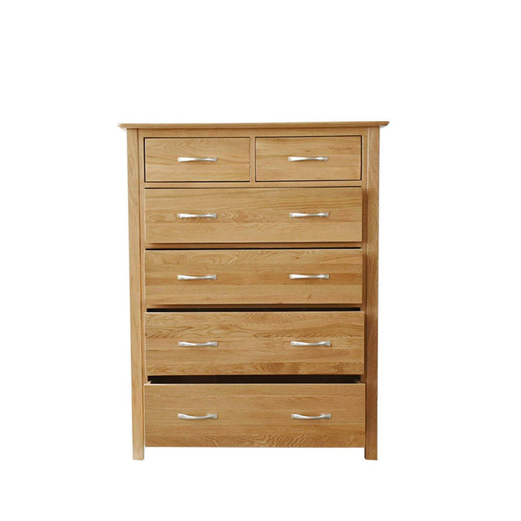 Newland Oak 2 Over 4 Chest of Drawers