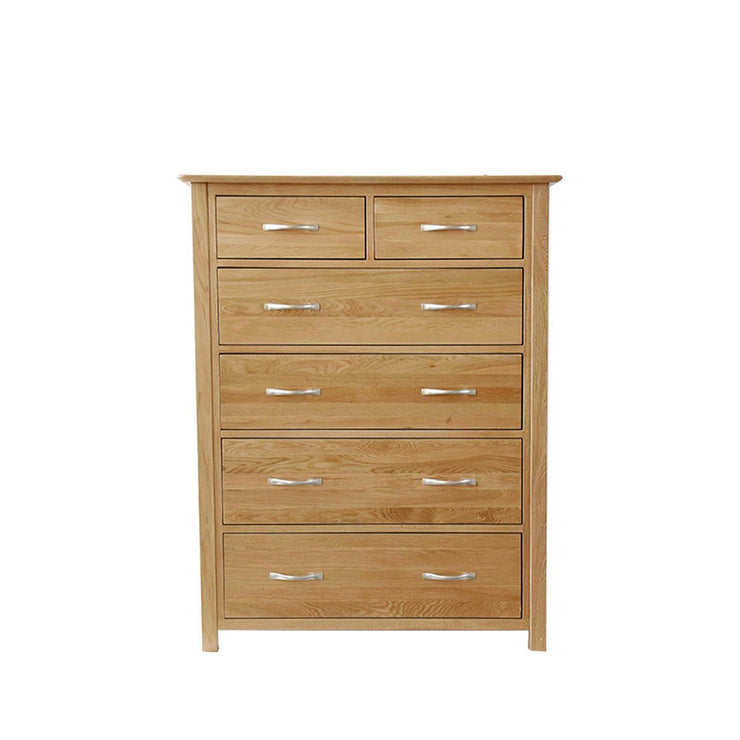 Newland Oak 2 Over 4 Chest of Drawers
