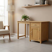 Newland Oak Single Pedestal Computer Desk