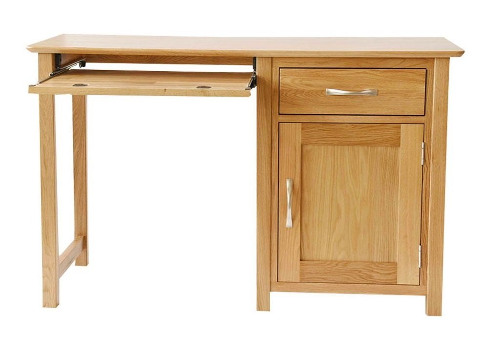 Newland Oak Single Pedestal Computer Desk