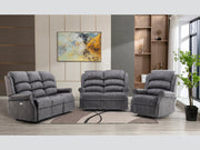 Pembroke Grey Fabric 2 Seater Recliner Sofa