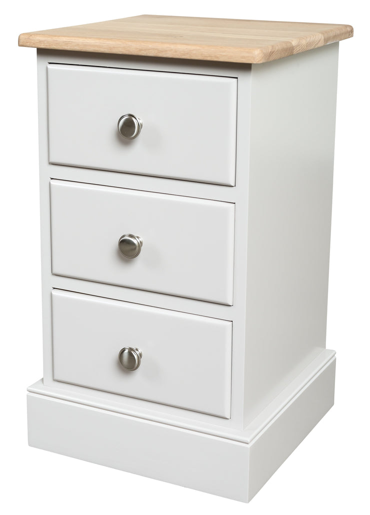 Cotswold Painted 3 Drawer Narrow Bedside