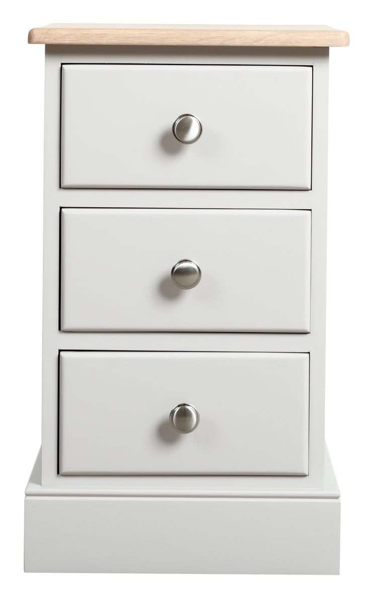 Cotswold Painted 3 Drawer Narrow Bedside