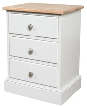Cotswold Painted 3 Drawer Wide Bedside