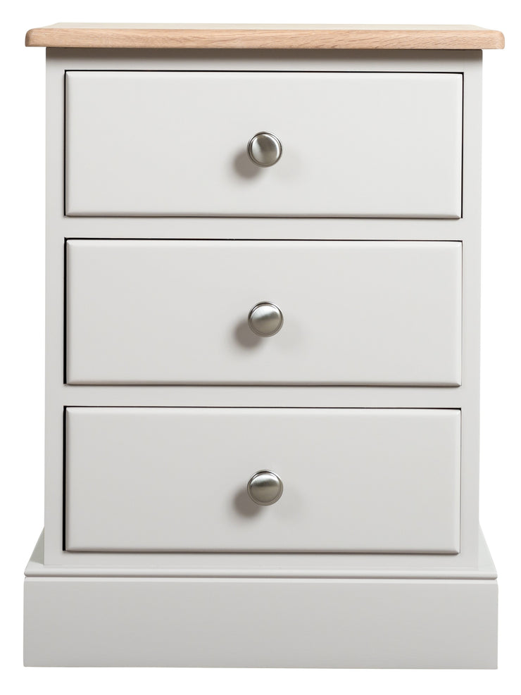 Cotswold Painted 3 Drawer Wide Bedside