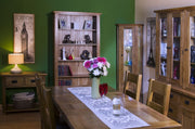 Deluxe Rustic Oak Coffee Table with Shelf