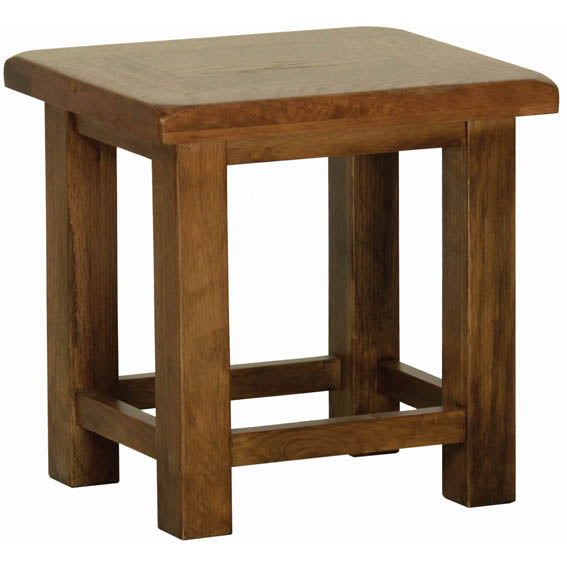 Deluxe Rustic Oak Side Table