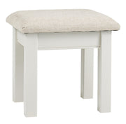 Lulworth Dressing Table Stool With A Beige Pad