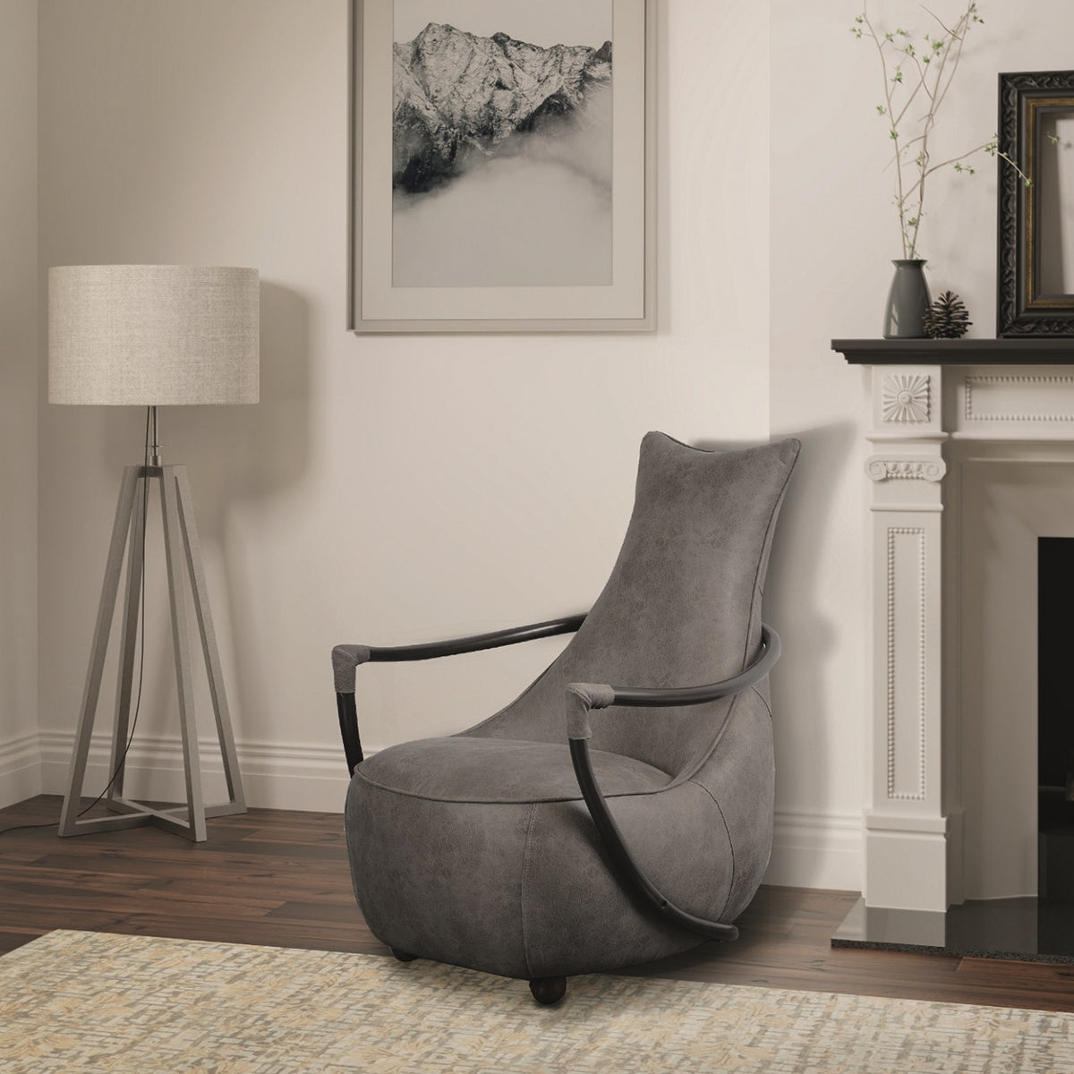 Sutton Retro Relax Chair - Milan Steel Cover