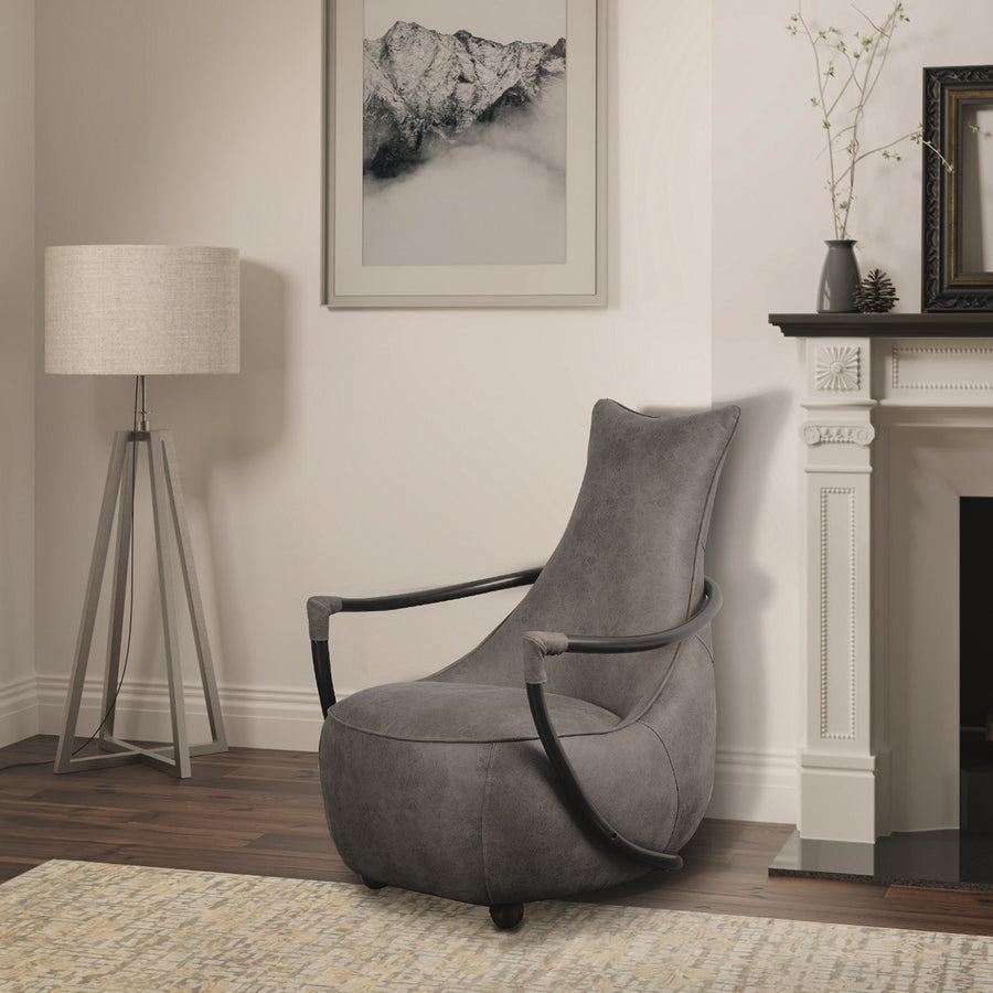 Sutton Retro Relax Chair - Milan Steel Cover