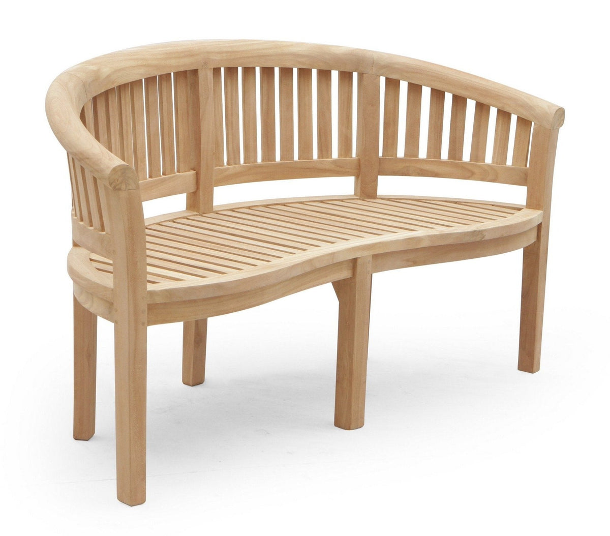 Teak Peanut Garden Bench