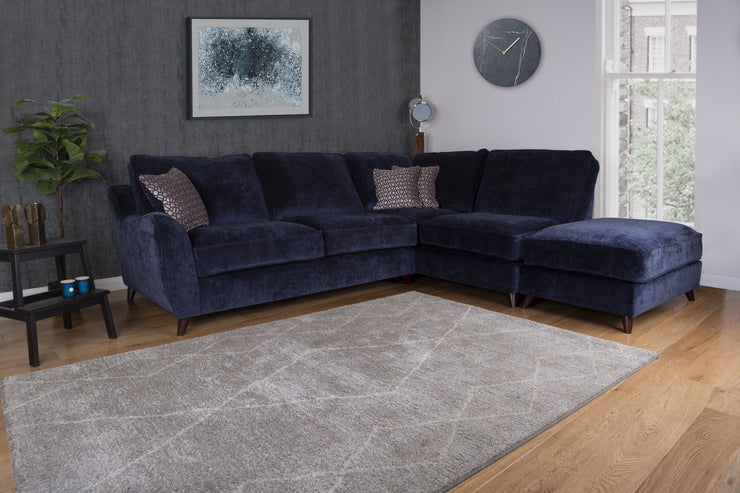 Buxton 2 by 1 Seater Corner Group with Footstool