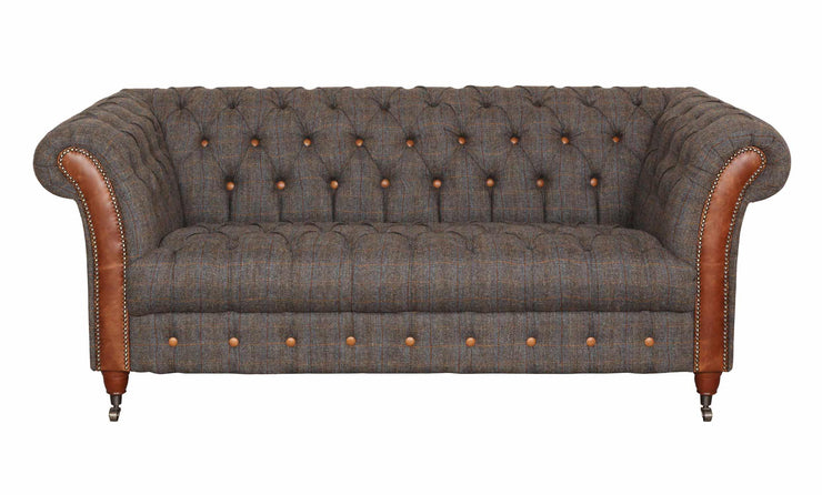 Chester Club 3 Seater Sofa - Moreland Harris Tweed - FOR BEST PRICES VISIT US