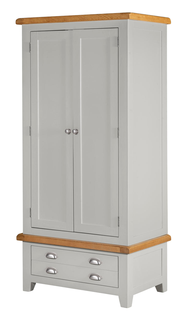 Wexford Grey Double Wardrobe with Drawer