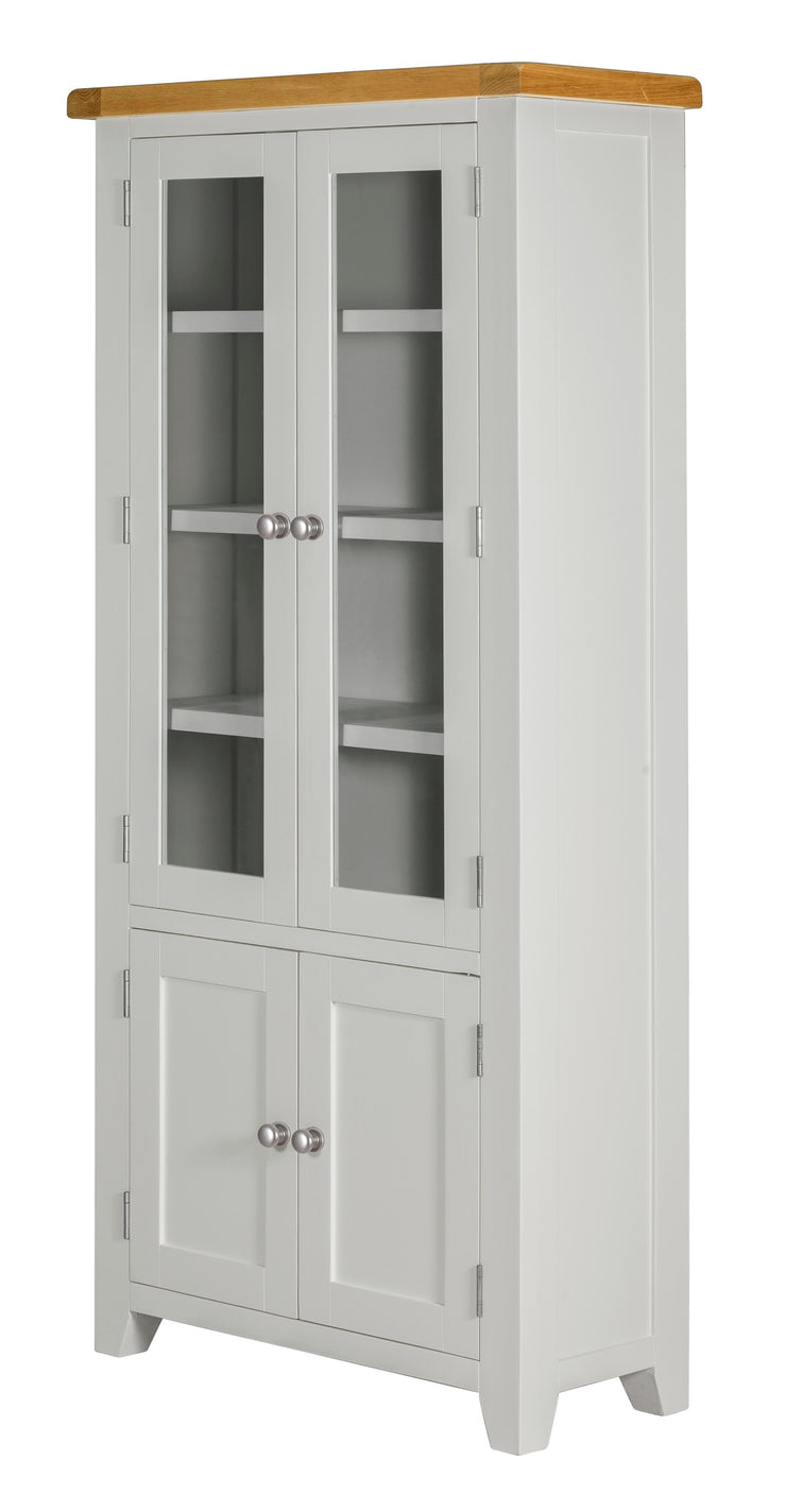 Wexford Grey Glazed Display Cabinet