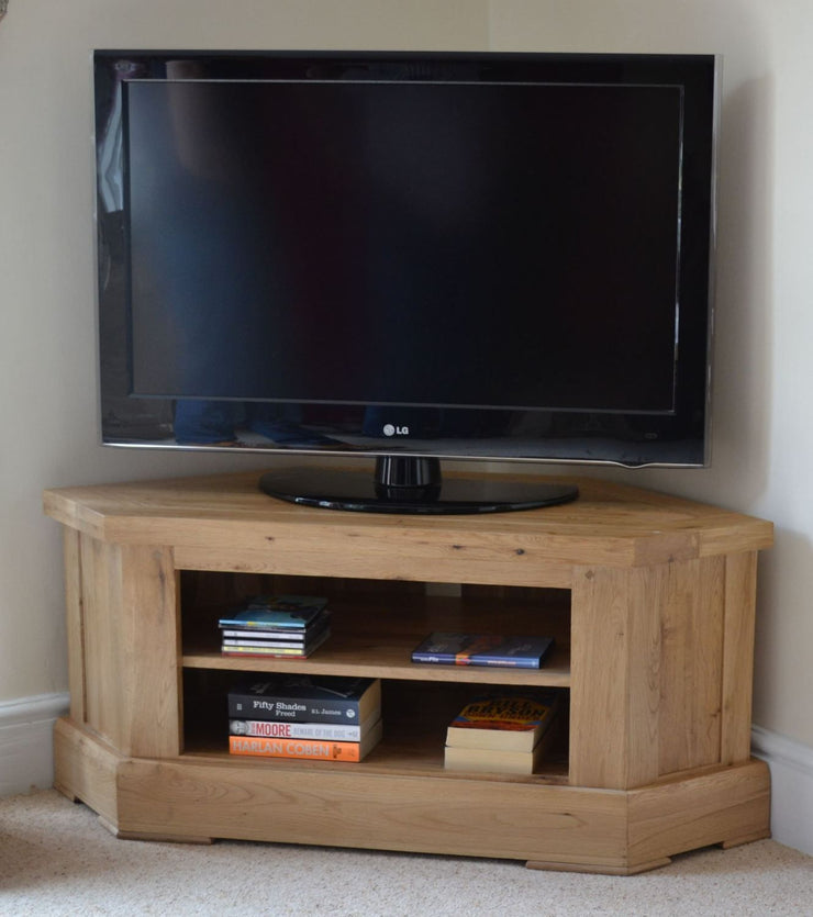 Wessex Oak Corner TV Cabinet