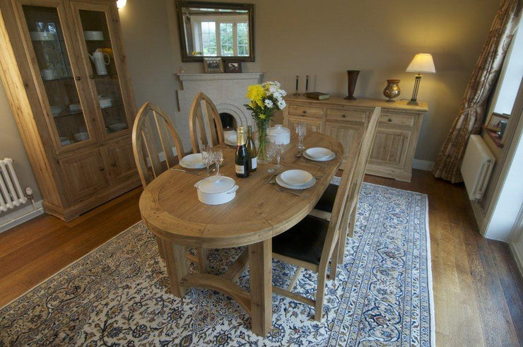 Wessex Oak Extending Oval Dining Table
