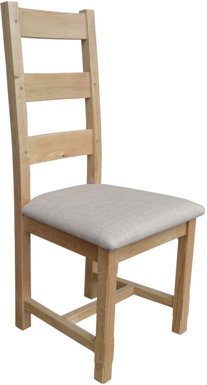 Wessex Oak Farmhouse Chair (Fabric Seat)