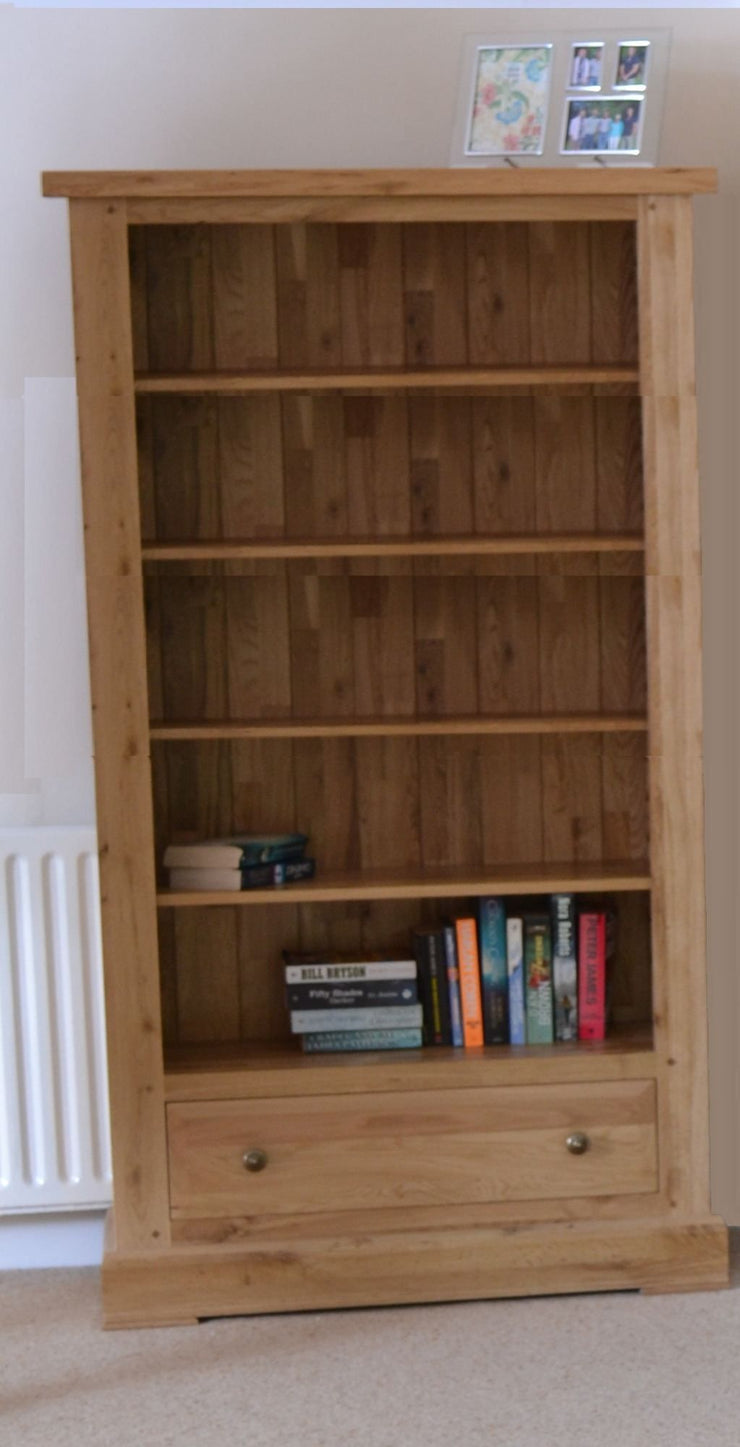 Wessex Oak Tall Wide Bookcase